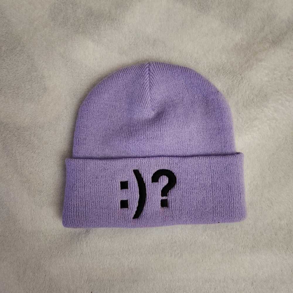 Super whatevr purple beanie
